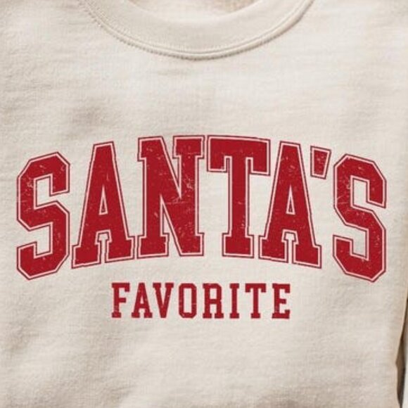 Santas Favorite Christmas Sweatshirt, Christmas Womens Christmas Shirt 05 - Picture 2 of 5